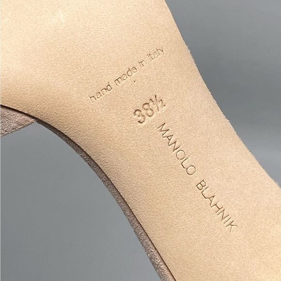 Manolo Blahnik Siemu Suede Mule Sandals size 38.5 - Picture 9 of 9